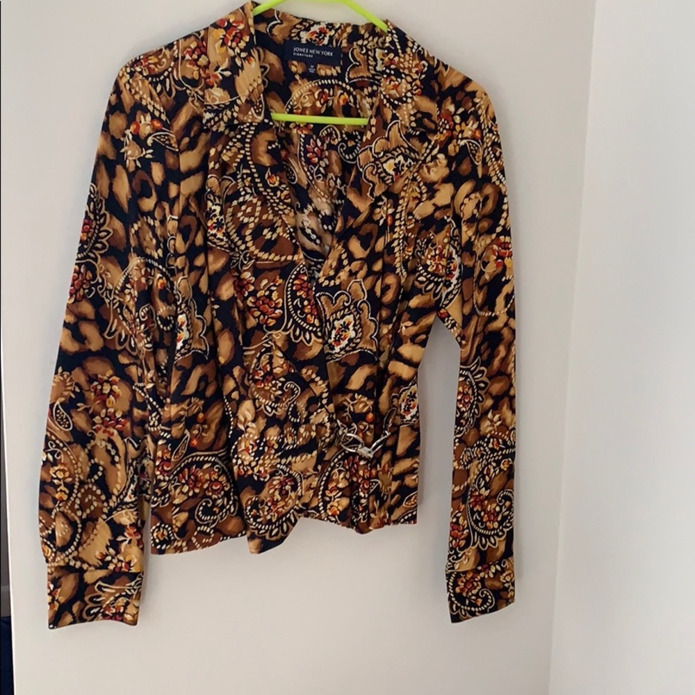 Jones New York wrap shirt